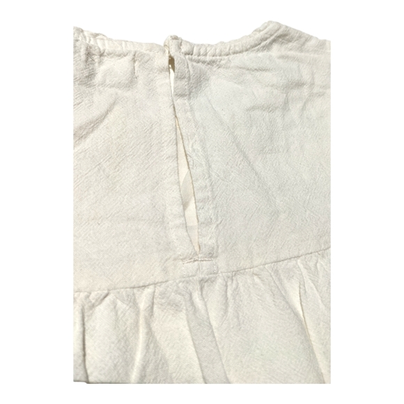 Next Girls 9yr Natural Embroidered Swing Top - Picture 4 of 6